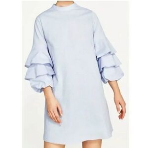 ZARA....BLUE DRESS....SIZE:L